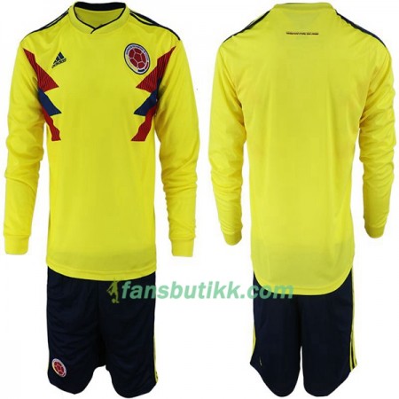 Fotball-VM 2018 Colombia drakt Barn Hjemmetrøye Langermet